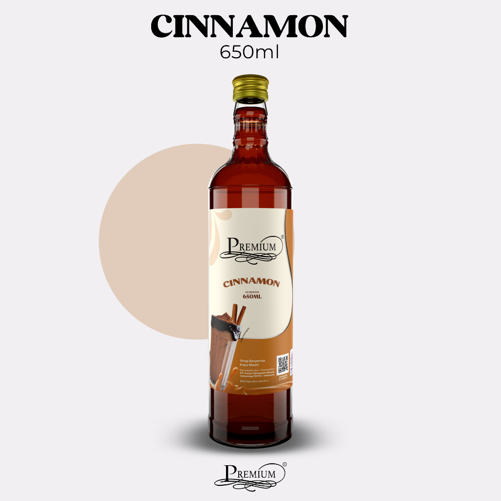 

Premium Syrup - Cinnamon 650ml (Minuman Sirup untuk HORECA)
