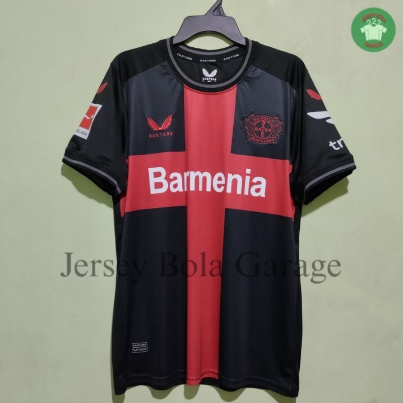 Jersey Bola Bayern Leverkusen Home Juara 2023 2024 Xhaka