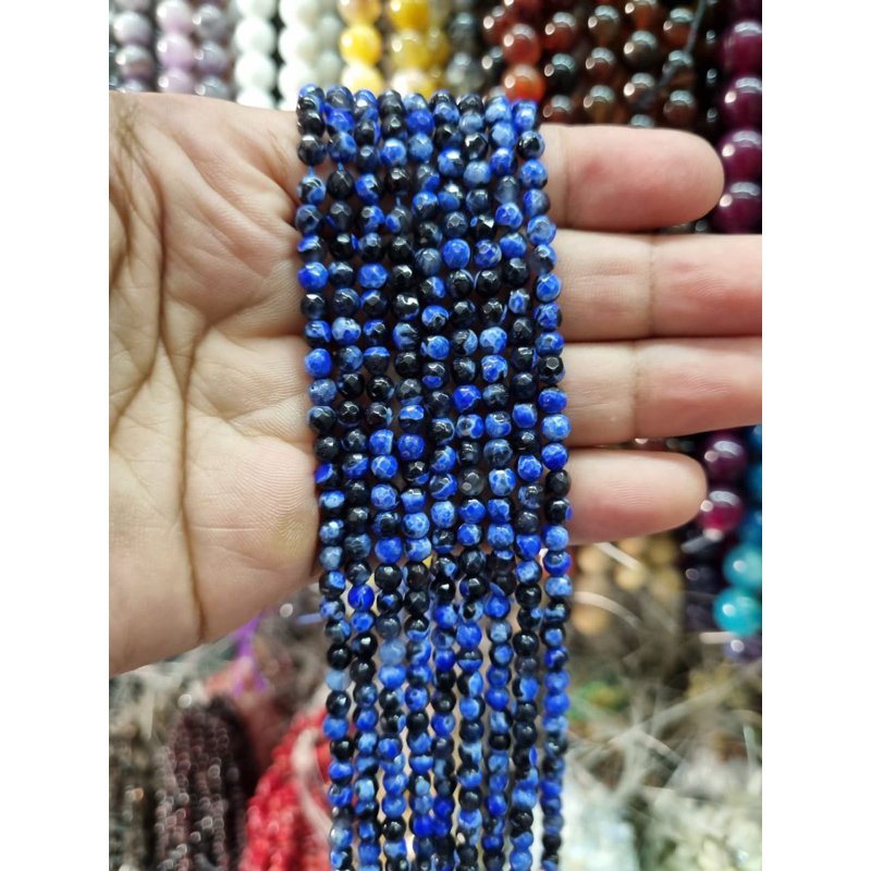 Batu Alam 4mm Faceted/ Batu Alam 4mm Cutting