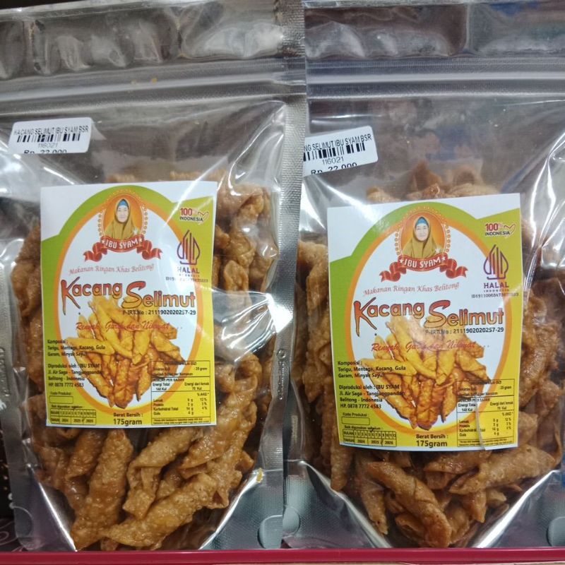 

kacang selimut dan keripik wortel