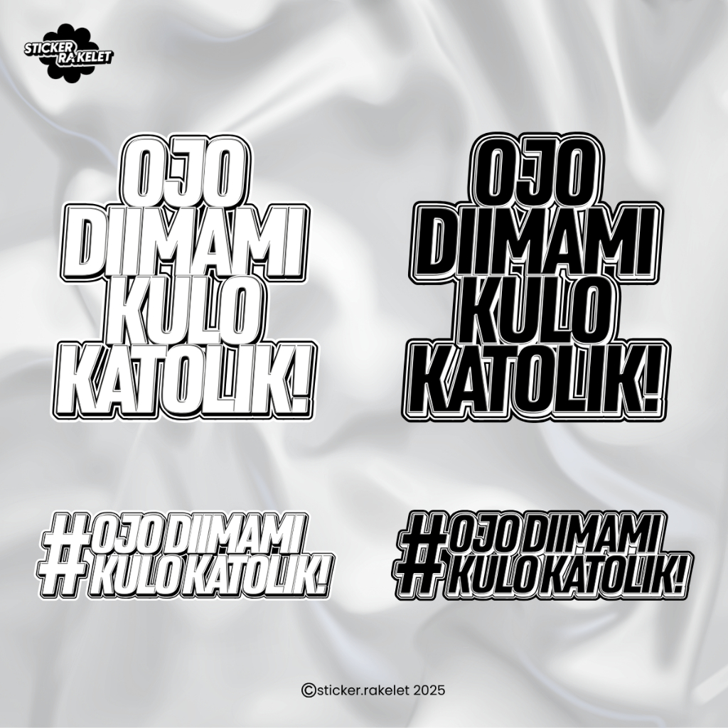 

STICKER OJO DIIMAMI KULO KATOLIK