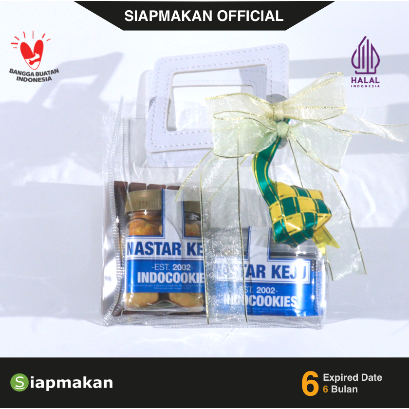 

Hampers Nastar Keju 300ml dan 200ml Kue Kering Indocookies