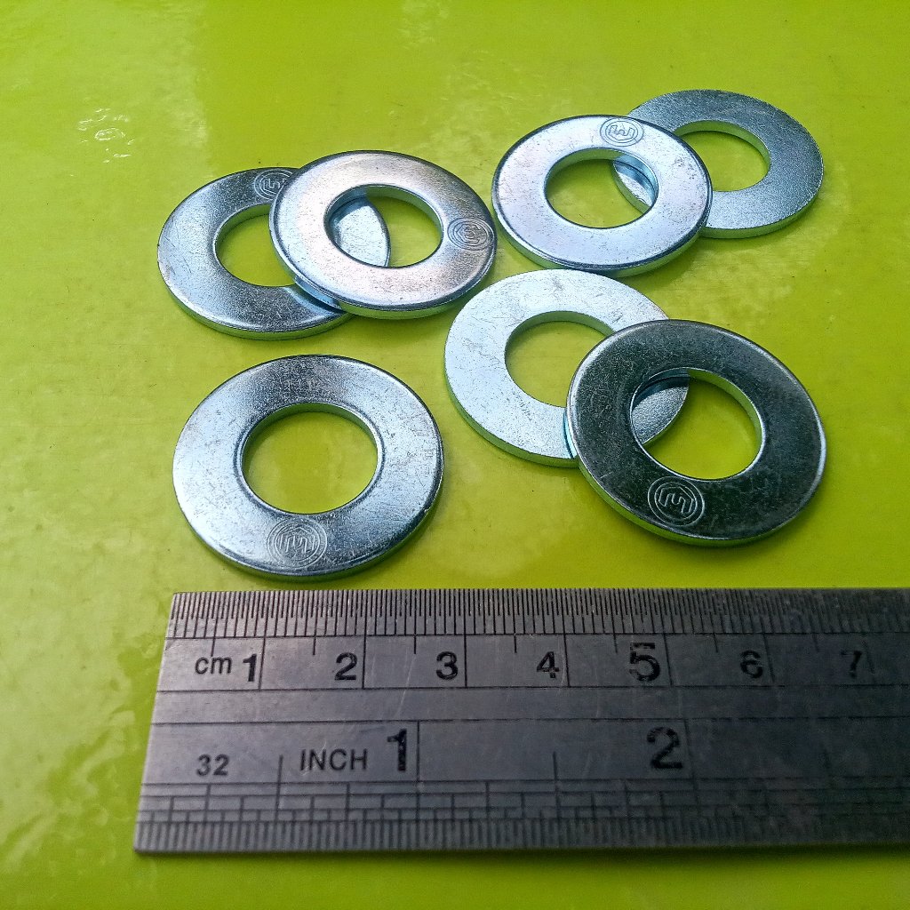 RING PLAT M14 PUTIH / RING BAUT KUNCI 22 / RING PLAT GALVANIS M14 / RING PLAT M14 GALVANIZ / PLATE M