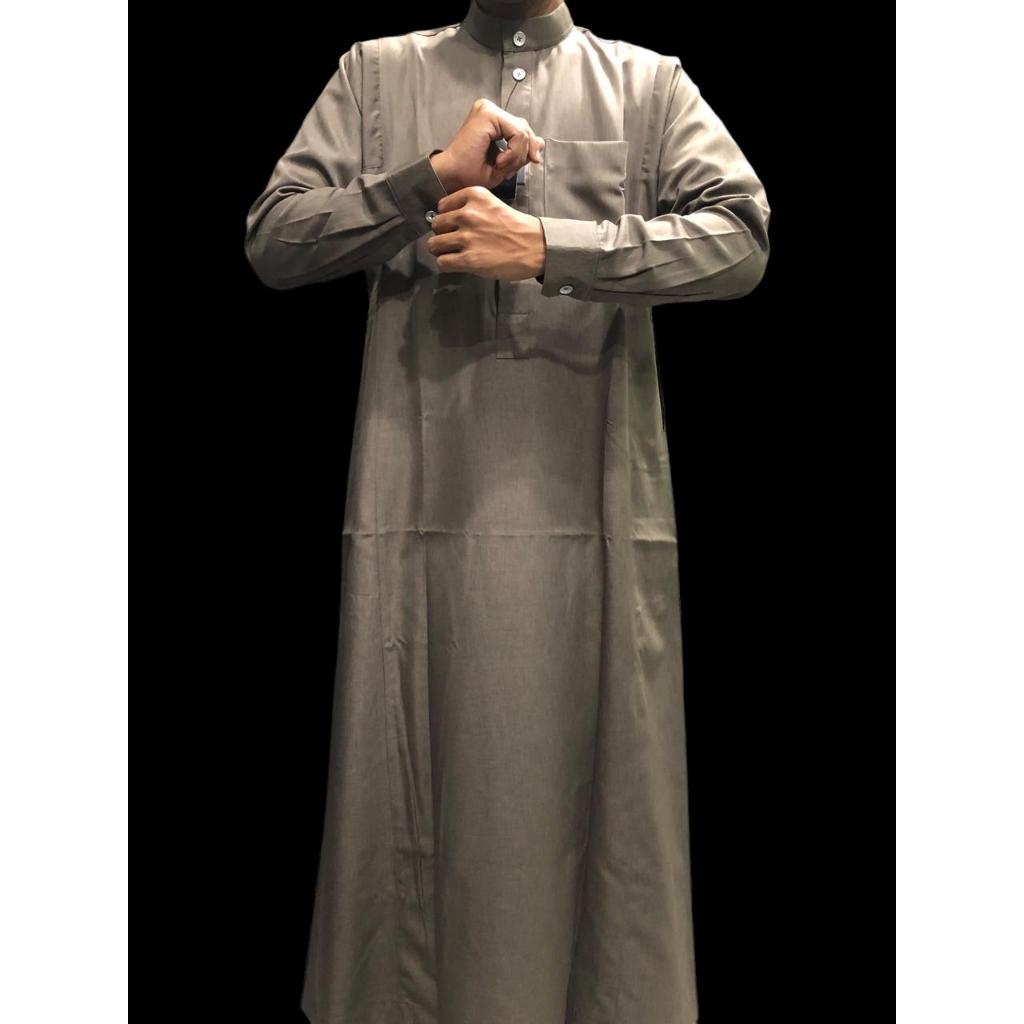 JUBAH PRIA GAMIS SAUDI SLIMFIT MUSLIM PREMIUM JUBAH SLIMFIT