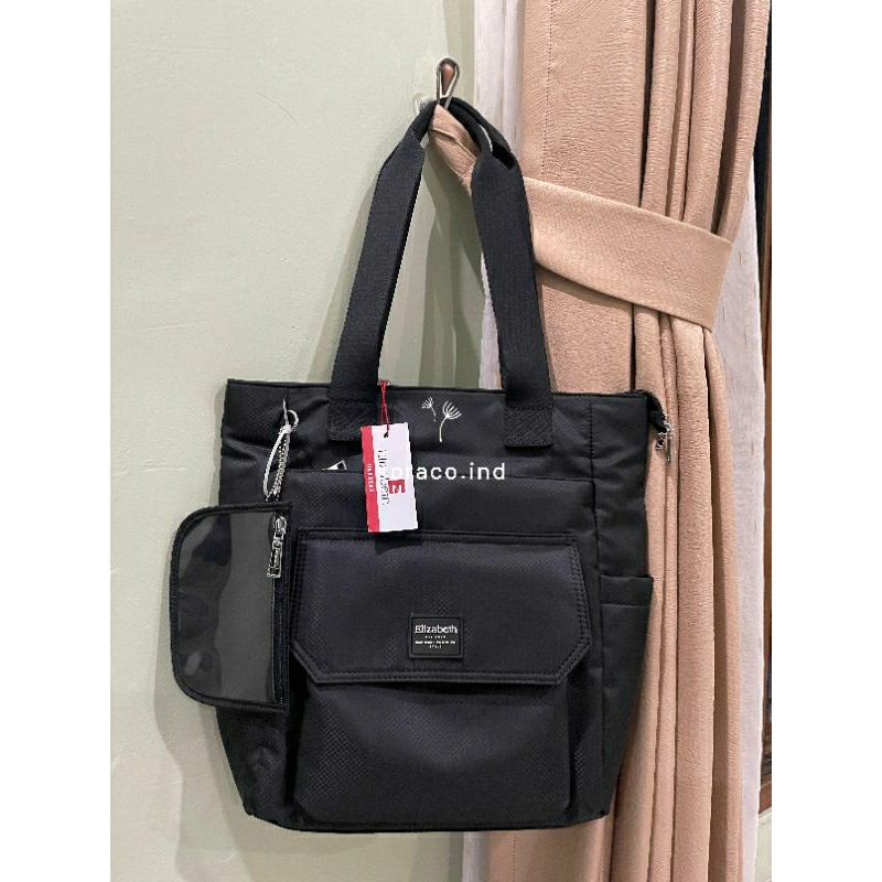 TAS WANITA ELIZABETH HITAM ORIGINAL NEW TAS KERJA TAS KULIAH