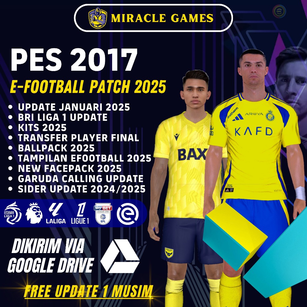 PES 2017 PATCH 2025 BRI LIGA 1 UPDATE