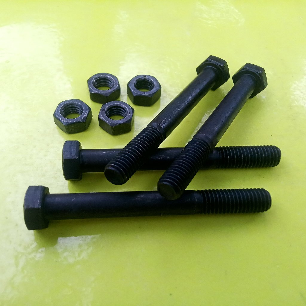 BAUT BAJA HTB 8.8 M10 X 130 HALF DRAT / BAUT 17 KUNCI 17 / BAUD HALF DRAT 17 / BAUT BAJA M10 X 130 H