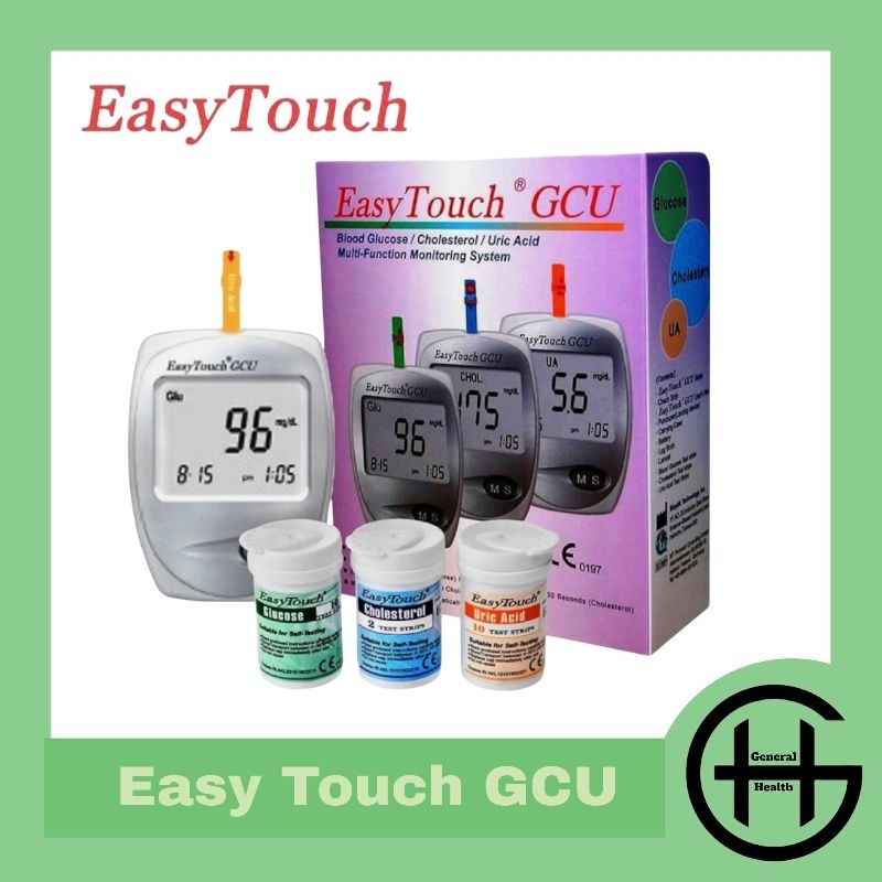 Easy Touch GCU  Alat Test Gula Kolesterol Asam Urat Easy Touch   ET GCU