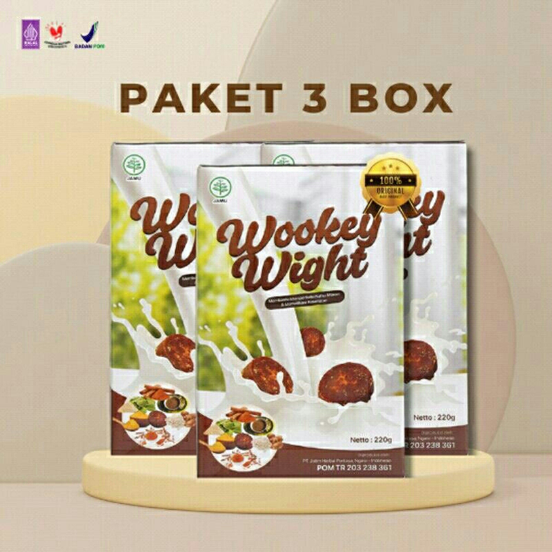 

Wookey Weight - Susu Penambah Berat Badan Herbal 3 Paket