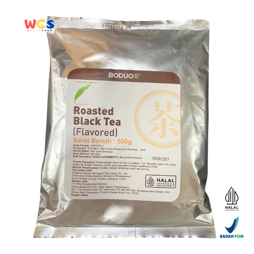 

BODUO Roasted Black Tea Flavored Premium 500g – Boba - Bubble Tea - Halal - BPOM