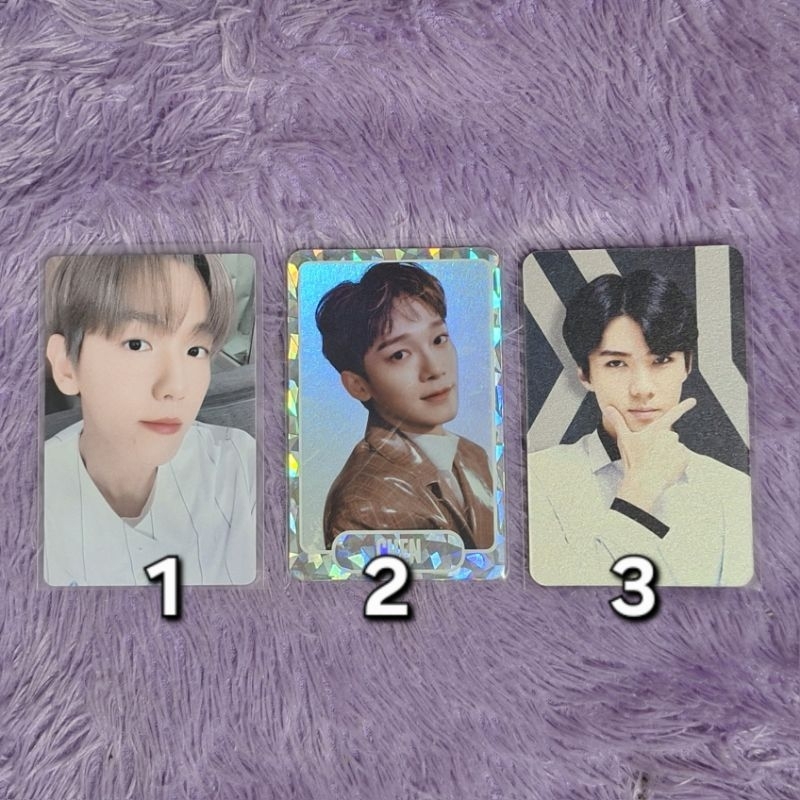 [FREE 1 PHOTOCARD OFFICIAL] Photocard EXO Baekhyun Bene Yzy exist SPC Chen Trading Card Cream Soda E