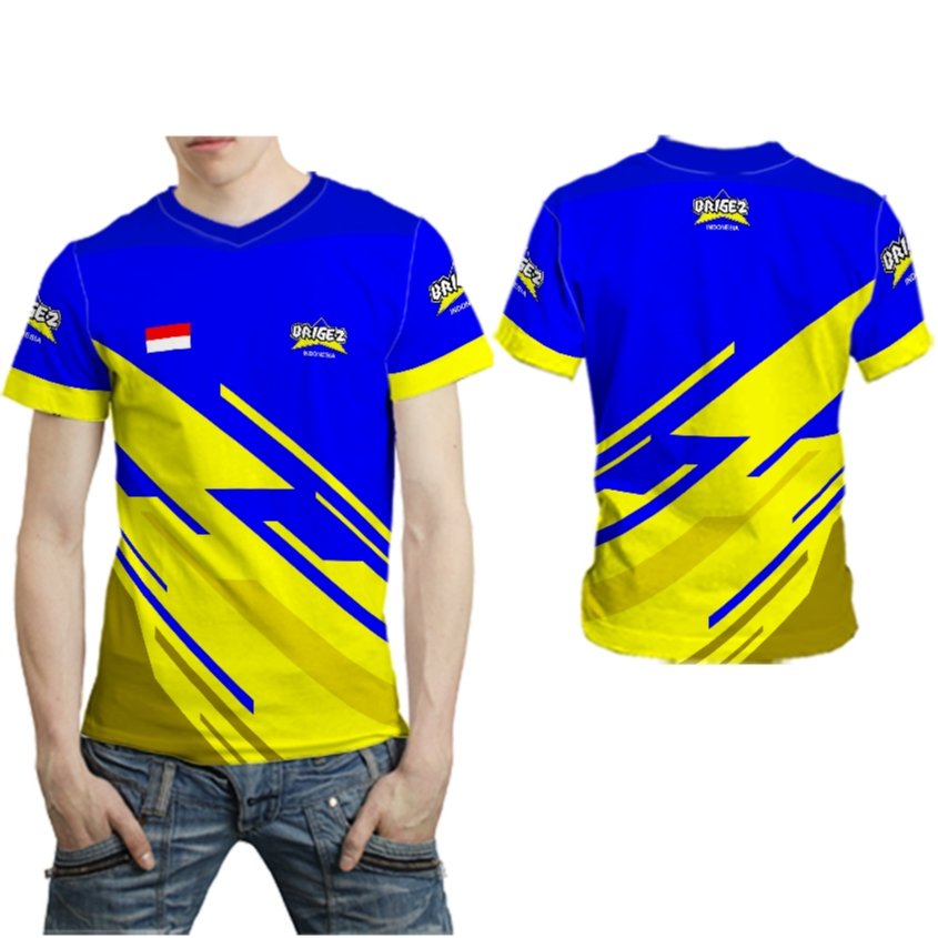BRIGEZ INDONESIA Kaos Jersey Dewasa Tangan Panjang Fullprint