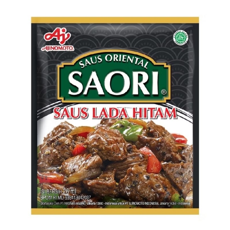 

SAORI LADA HITAM SASET 26ml 10pcs