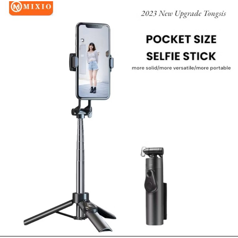 Mixio A33 tongsis bluetooth selfiee