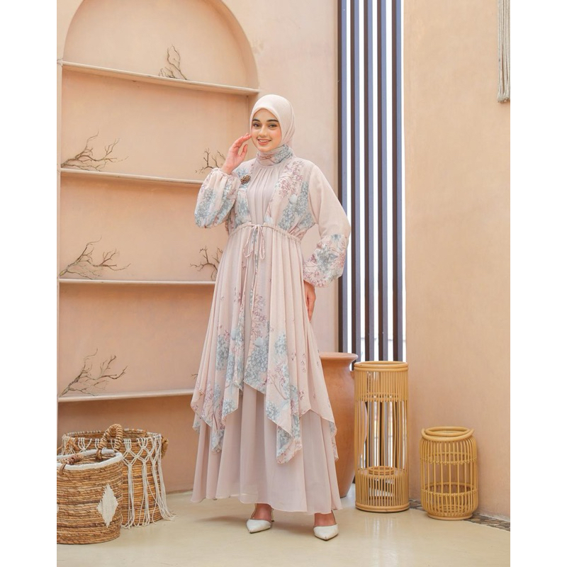 NEW ZANETA SET HIJAB PREMIUM // SET HIJAB // GAMIS PESTA // GAMIS BUTIK GIES // GAMIS KONDANGAN // G