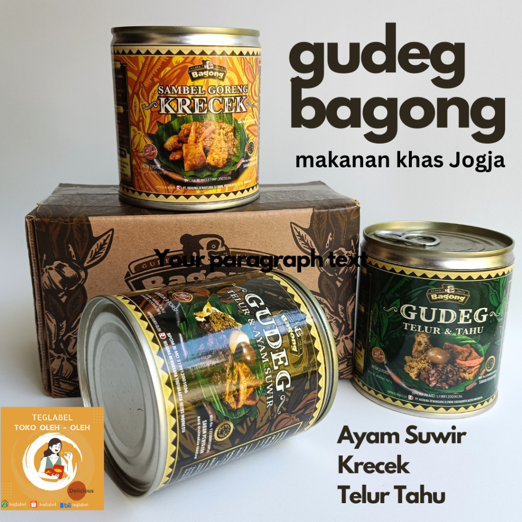 

Gudeg Bagong Kaleng Gudeg Yu Djum Joja 300 ml