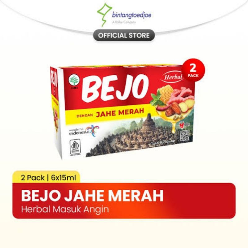 

BEJO JAHE MERAH 2PAX x 6 SACHET = 12 SACHET