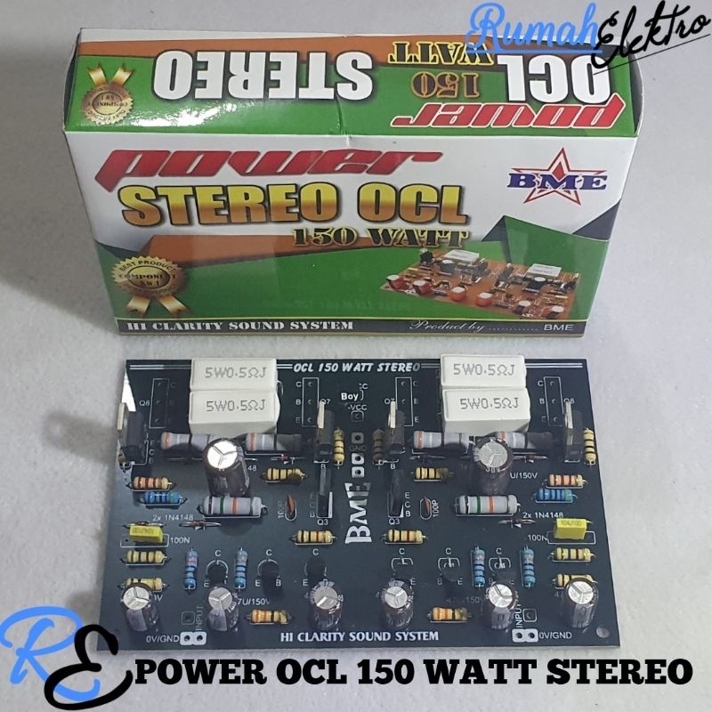 Kit Driver Power Amplifier OCL 150 Watt Stereo by BME