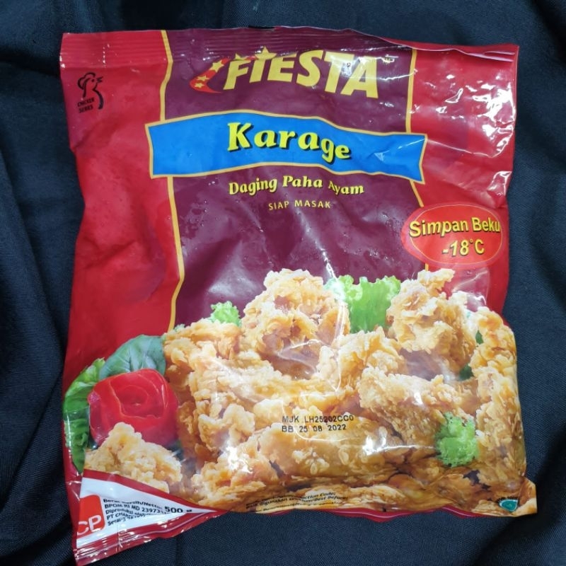 

fiesta chicken karage frozen / daging ayam beku berbumbu