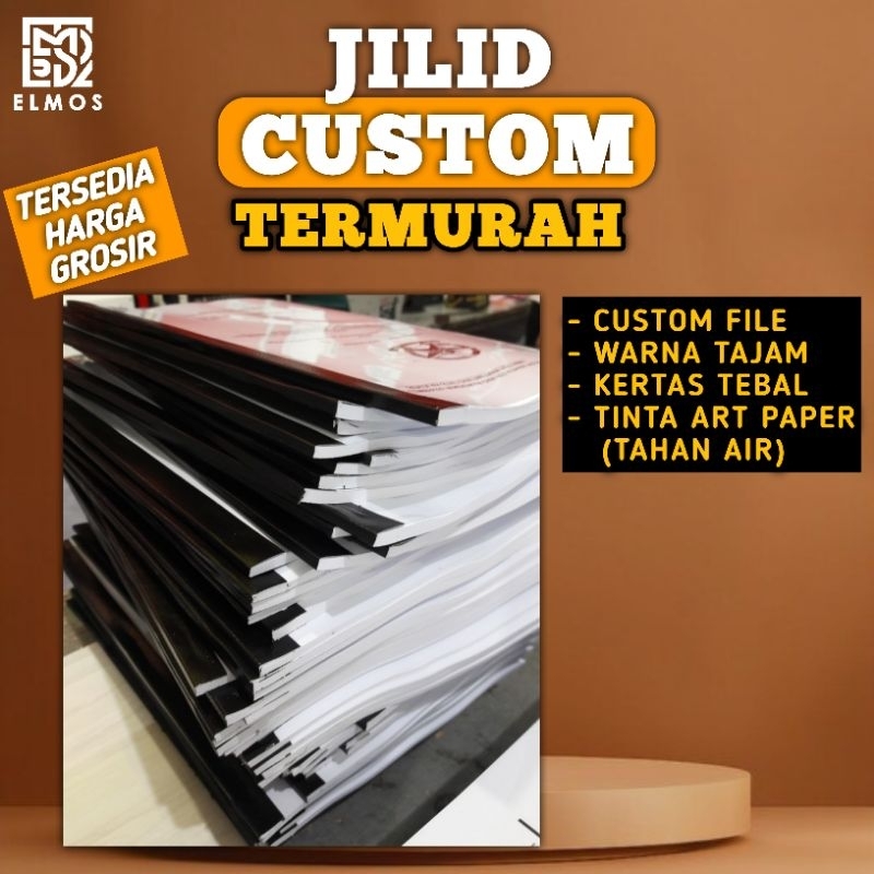 Jilid Buku Custom Termurah | Jilid Print Tugas Sekolah |Jilid Buku | Bendel buku | Bendel Tugas Seko
