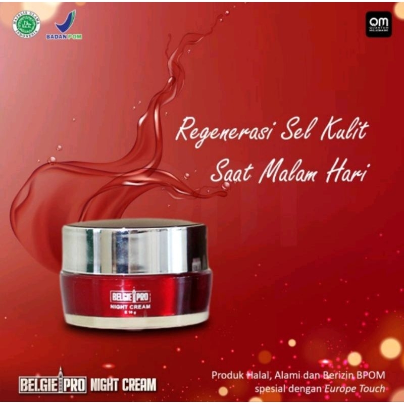 NIGHT CREAM Belgie Night Cream belgiepro night cream, cream malam belgie pro