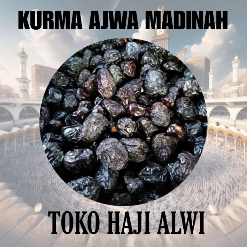 

KURMA AJWA 7 BUTIR AL MADINAH / KURMA AJWA PREMIUM / OLEH OLEH HAJI DAN UMROH