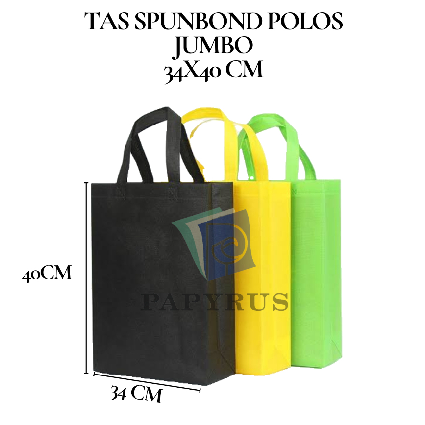 

TAS KAIN / GOODIE BAG KAIN / TAS BELANJA / TAS SPUNBOND POLOS JUMBO