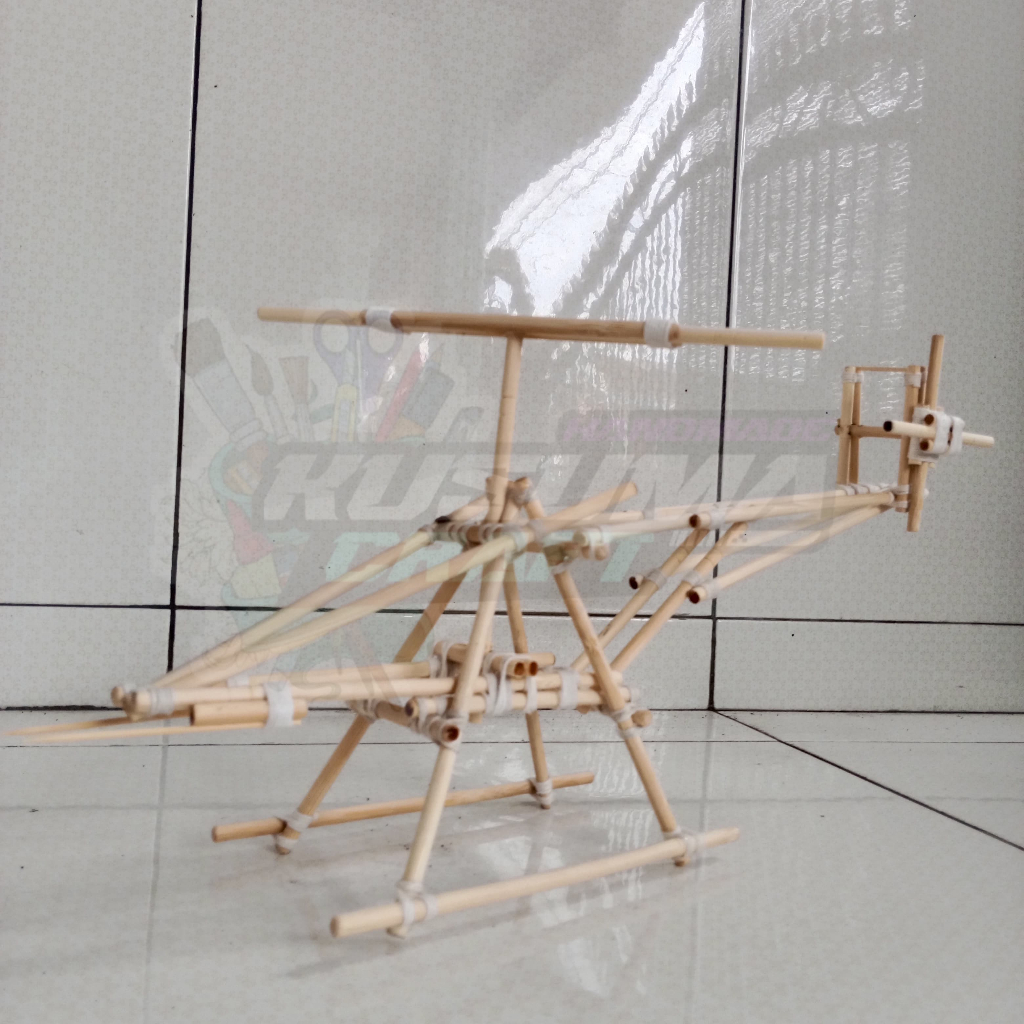 Miniatur Pionering Pramuka Pesawat Helikopter 30 tongkat | Miniatur Pionering Pramuka Detail