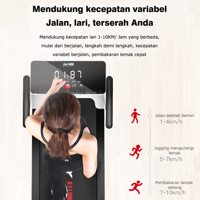 JF Treadmill Elektrik Tredmil Listrik 2.0 Mesin Lari Olahraga Gym Fitness Cardio Alat Fitness SP1003
