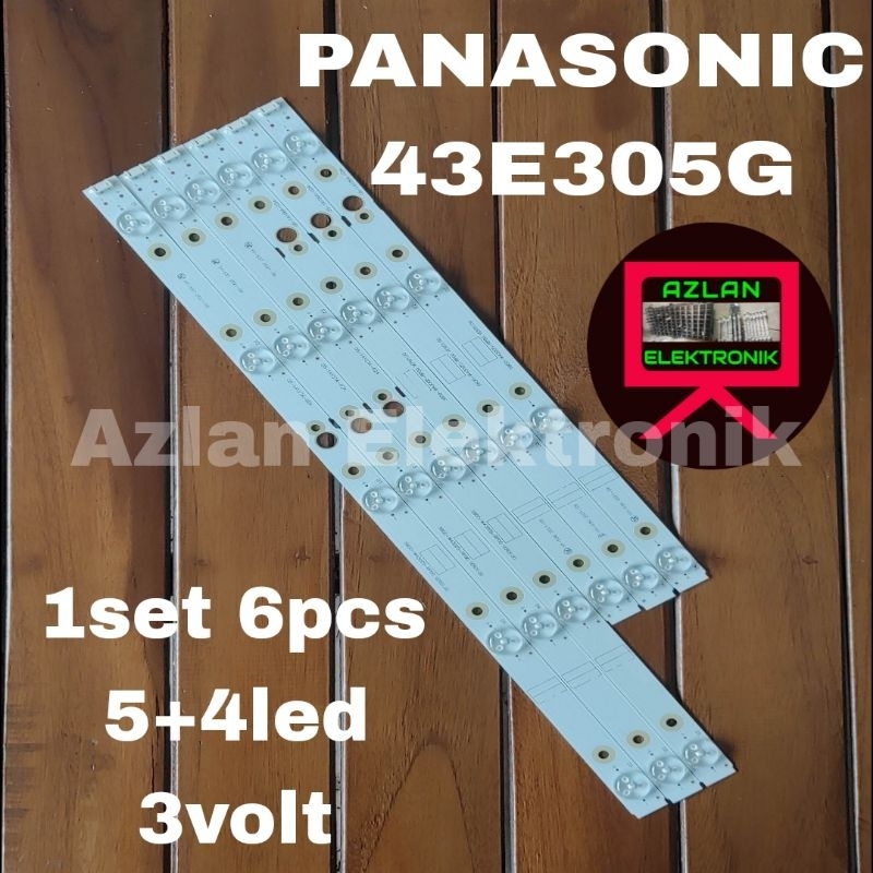 BACKLIGHT LED TV PANASONIC 43E305G LAMPU BL 43IN 5+4 LED 3VOLT