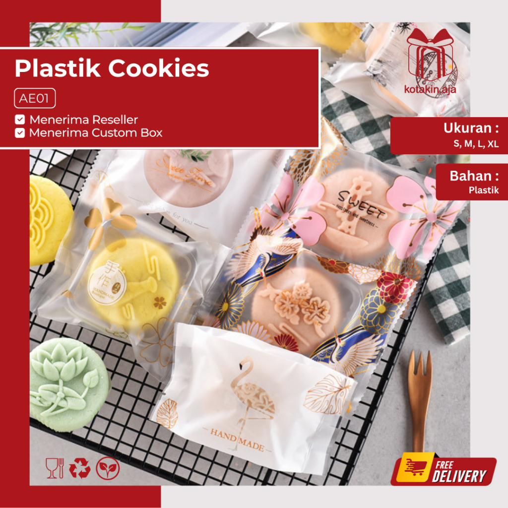 

Plastik Cookies / Plastik Kue Kering / Plastik Permen / Plastik Coklat I AE01