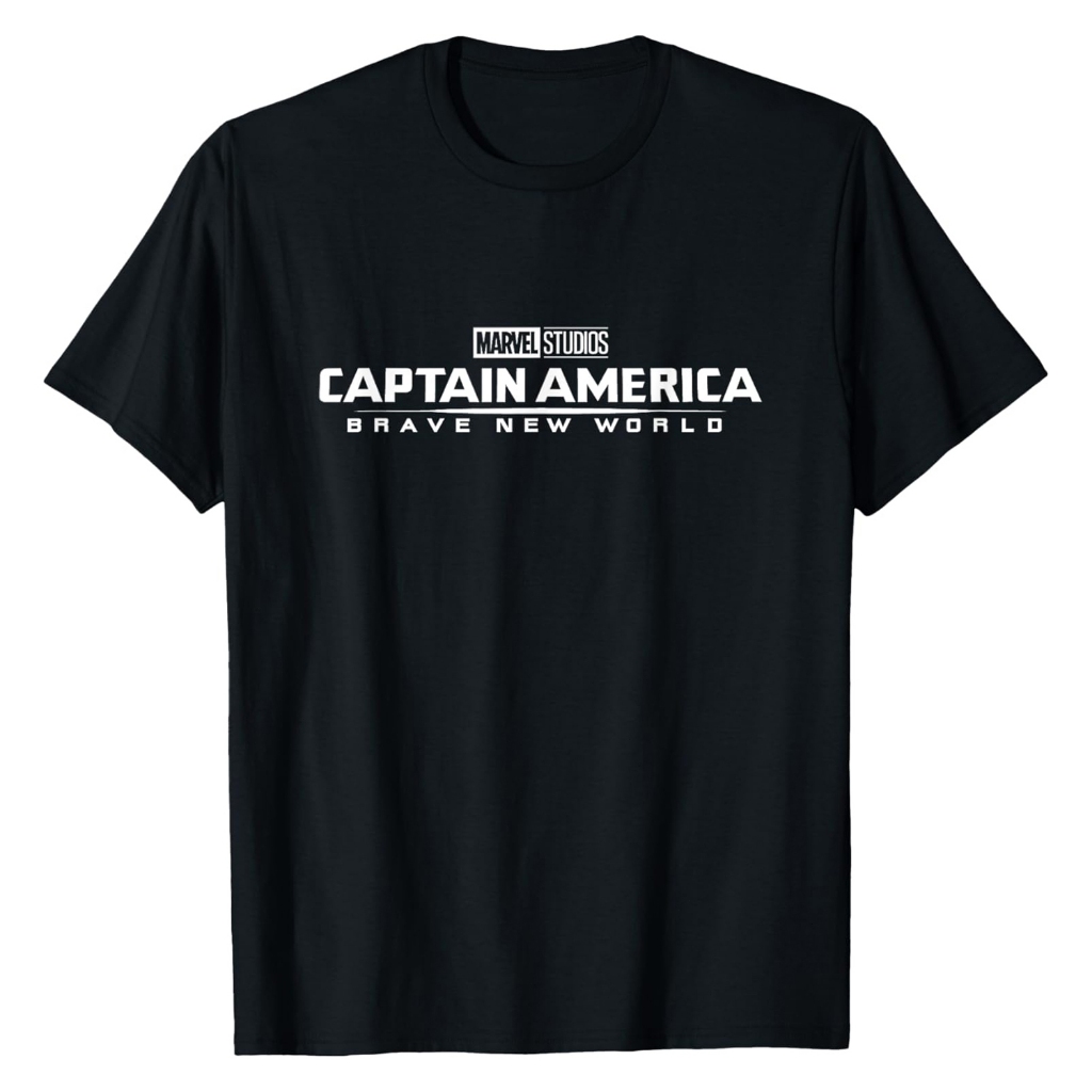 Kaos Putih Logo Film Marvel Captain America Brave New World