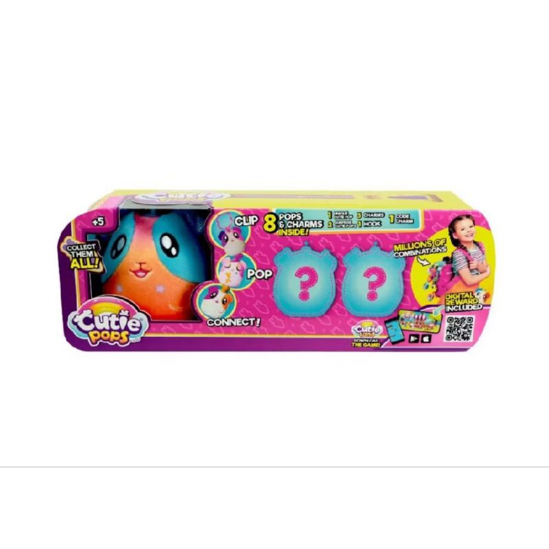 

cutie pops clip,pop and connect three cuties blind pack new arrival