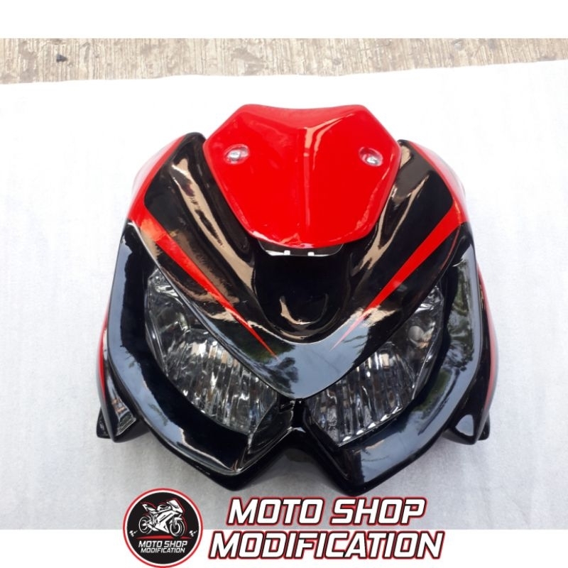 Batok Kepala Headlamp Ninja Z1000 Buat VIXION CB150R BYSON Satria GSX-S150 Scorpio Verza DLL