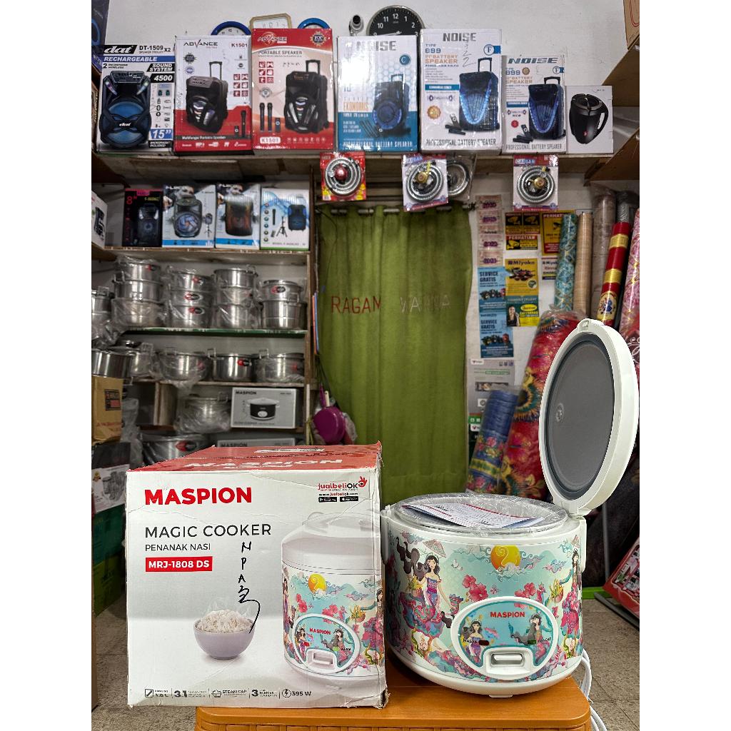 MASPION Rice Cooker/Magic Com Motif Batik/Limited Edition mrj-1808ds Garansi Resmi