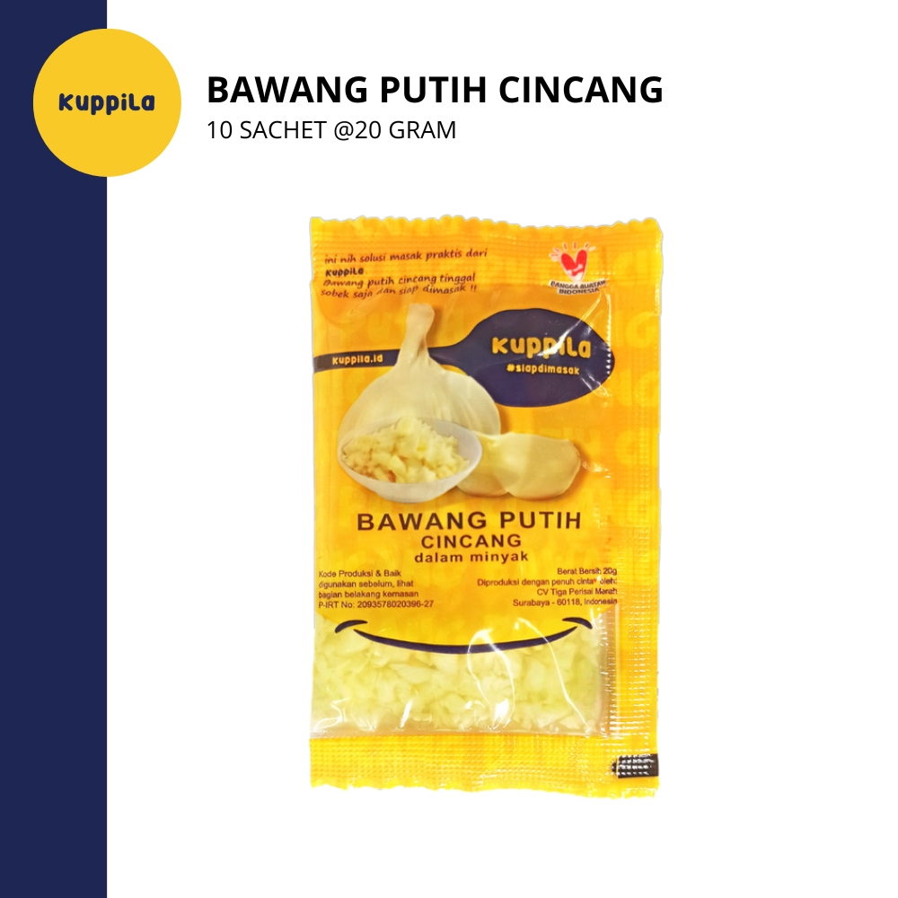 

KUPPILA - Bawang Putih Cincang - 10 x 20gr