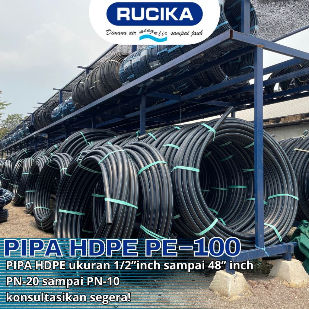 Pipa Hdpe Rucika 1.5 Inch 50mm PN16