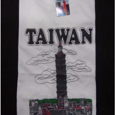 Souvenir kaos Taipei 101 tallest dari negara Taiwan
