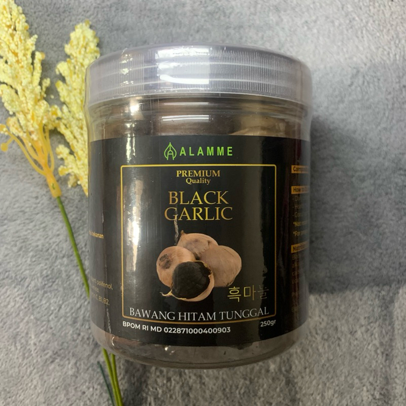 

Alamme black garlic bawang hitam tunggal premium 250 gram