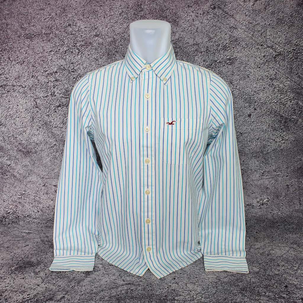 Baju Kemeja Panjang HOLLISTER - Size L sd XL / Lebar 55 cm - Original - Second