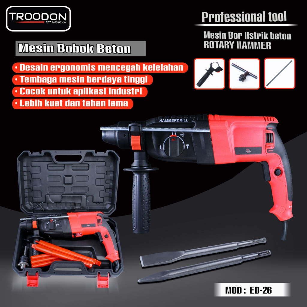 Hammer Drill Bor Rotary Mesin Bobok Beton Jack Hammer Drill Mesin Bor Beton - TRD