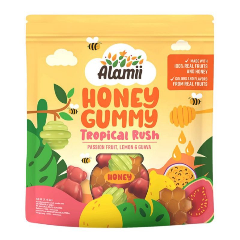 

Alamii Honey Permen Gummy Anak Tropical Rush 40 g