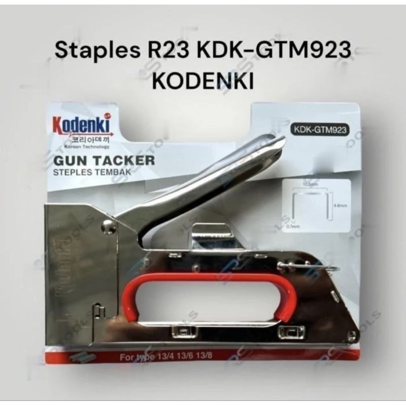 

KODENKI GTM923 Staples Gun R23 Tacker Stapler Jok Tembak Hekter Manual