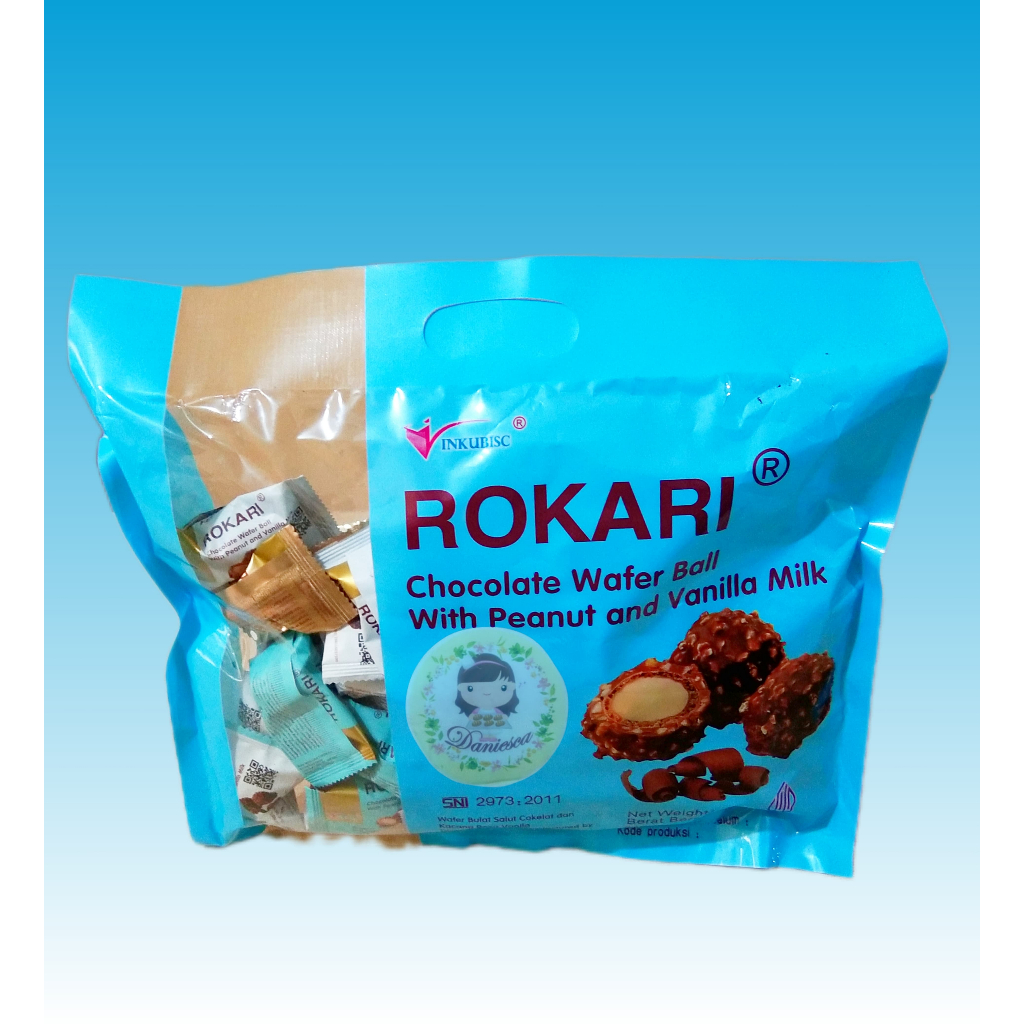 

.280gr Coklat Rokari Premium Vanilla - Wafer Kacang & Vanilla Milk ( SCP )