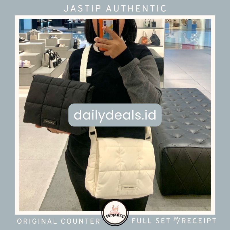 #2-80782509-1 Mini Errya - Jast[p] CK ORIGINAL COUNTER NYLON QUILTED PUFFY CROSSBODY BAG TAS STORE A