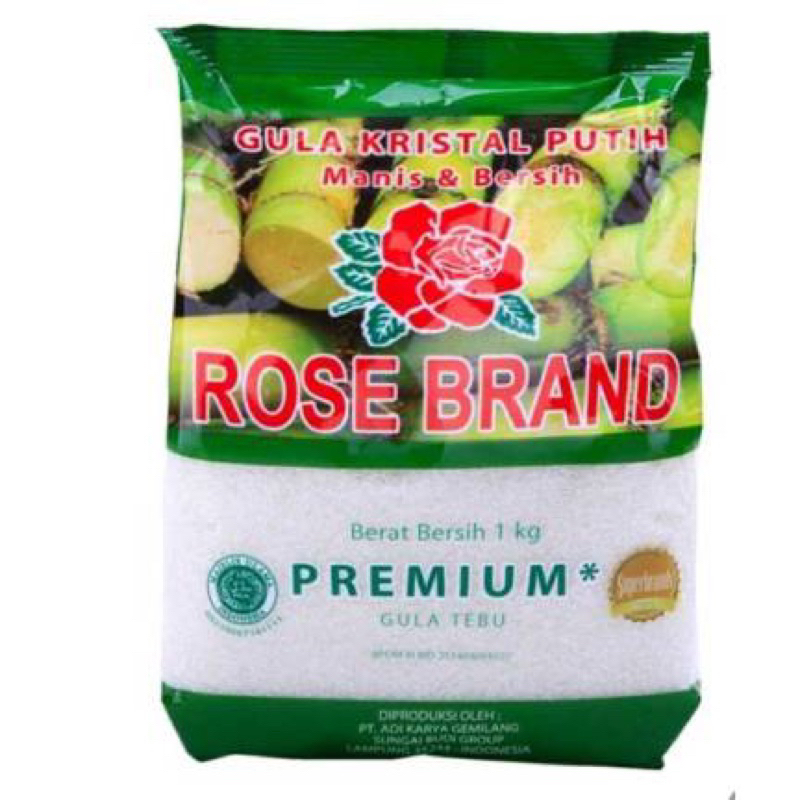 

Gula rosebrand 1kg