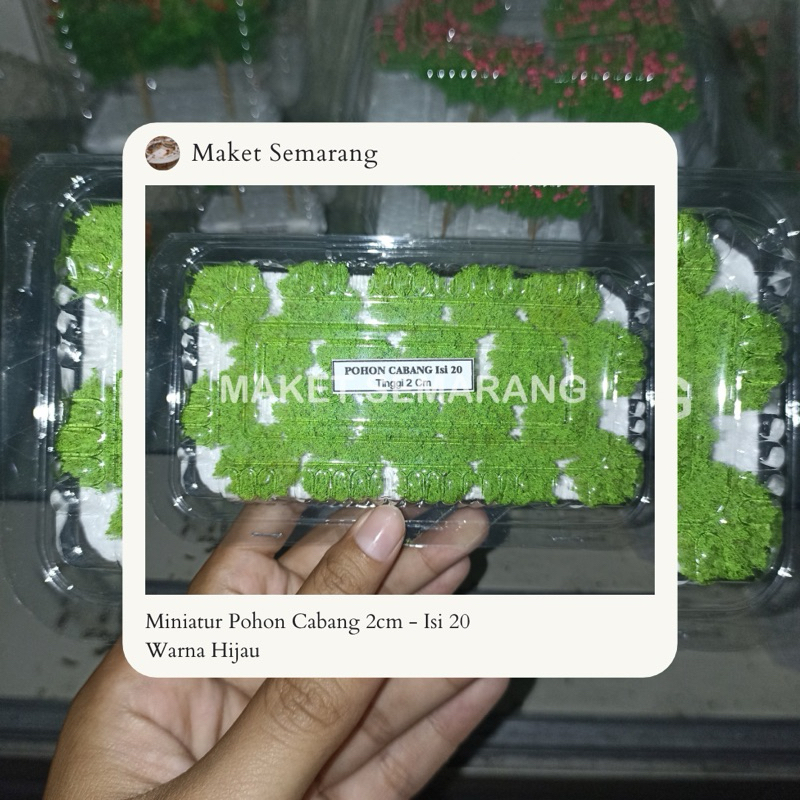 Miniatur Pohon Cabang Hijau | Diorama | Maket Arsitektur