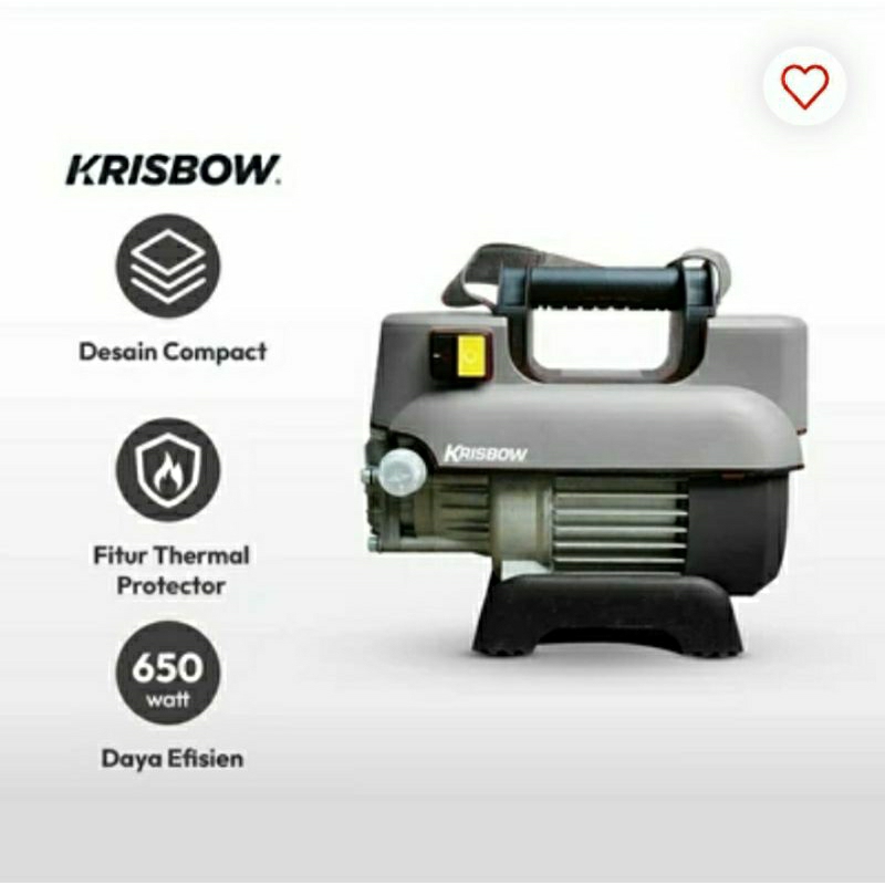 Krisbow High Pressure Cleaner Php-35e - Abu-abu