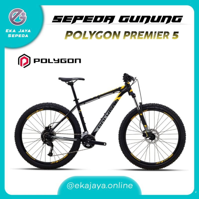 Sepeda Gunung MTB 27.5 Inch POLYGON Premier 5 - Hitam