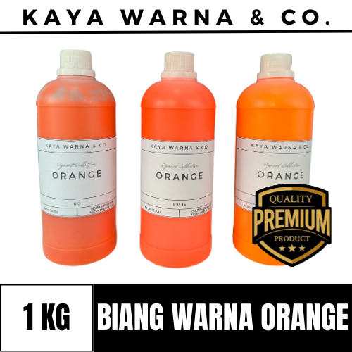 

Biang Warna ORANGE Pigmen Tinta Sablon Waterbase Ink KAYA WARNA & CO. (1kg)